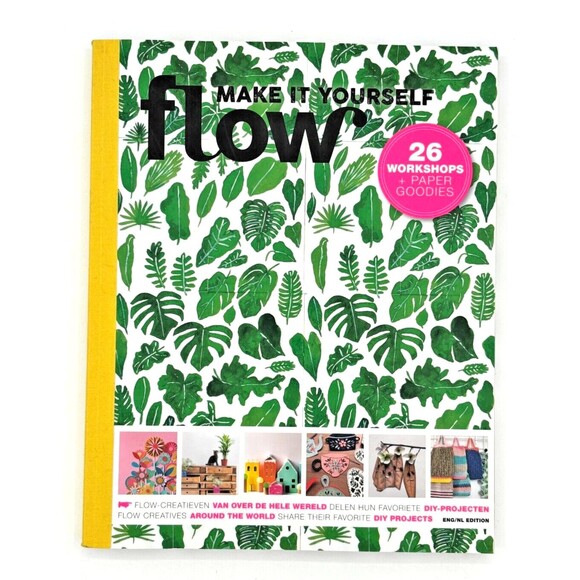 FLOW Make It Yourself Book 26 Crafting Workshops DIY Projects Paper Extras New! - Picture 1 of 11